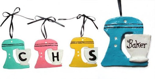 Baker Lover Mixer Custom Initial Monogram or Saying Ornament/Magnet