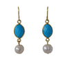 The Hamptons Turquoise & Pearl Earrings