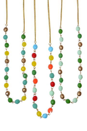 Frehsky necklaces for women Transparent Colorful Rice Bead Necklace Beaded  Dual Purpose Short Necklace - Walmart.com