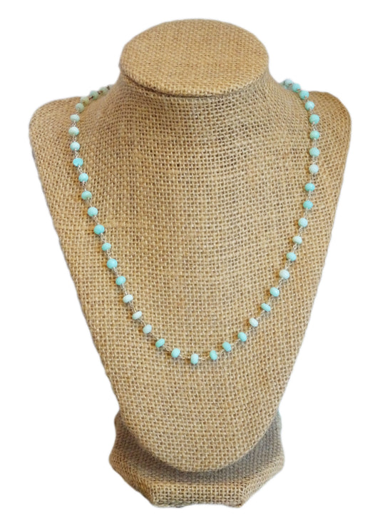 Palm Beach Ocean Blue Opal Necklace