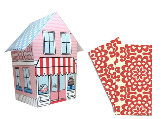 Baker Lovers Dream Tea Towels Set of 2-Red Floral