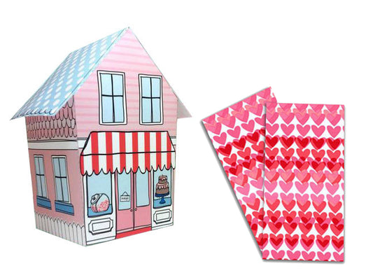 Baker Lovers Dream Tea Towels Set of 2-Pink Hearts