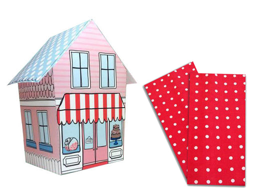 Baker Lovers Dream Tea Towels Set of 2-Red Polka Dots