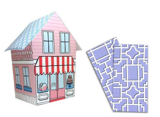 Baker Lovers Dream Tea Towels Set of 2-Lilac Lattice